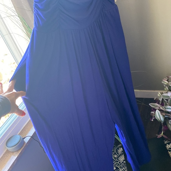 Ava & ViV purplish  blue jumper with pockets adjustable straps - Picture 4 of 16